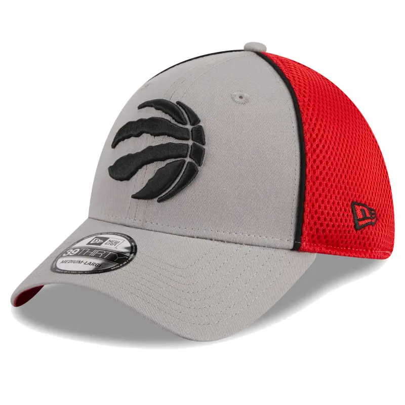 men8217s toronto raptors new era grayred piped two-tone 39thirty flex hat